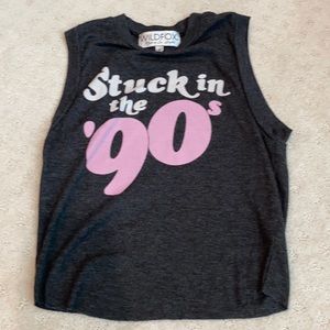 WILDFOX 90’s ribbed crop top